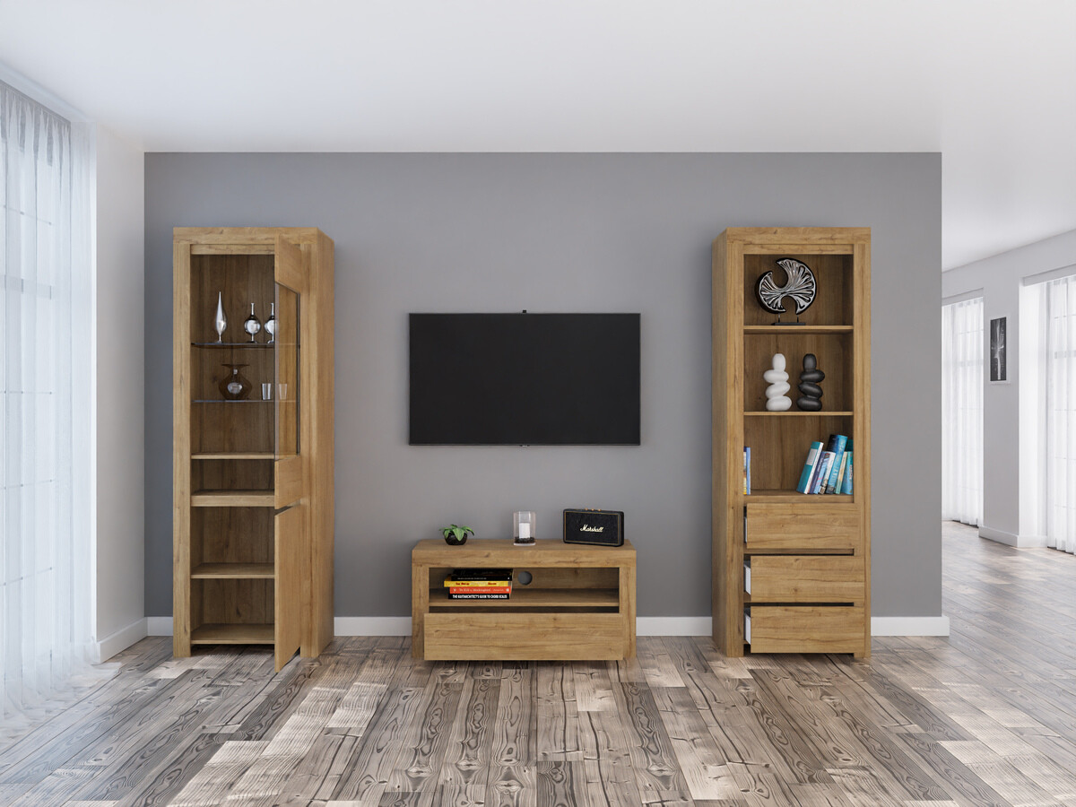 Conjunto de salón Sonsoru 145 (Roble)