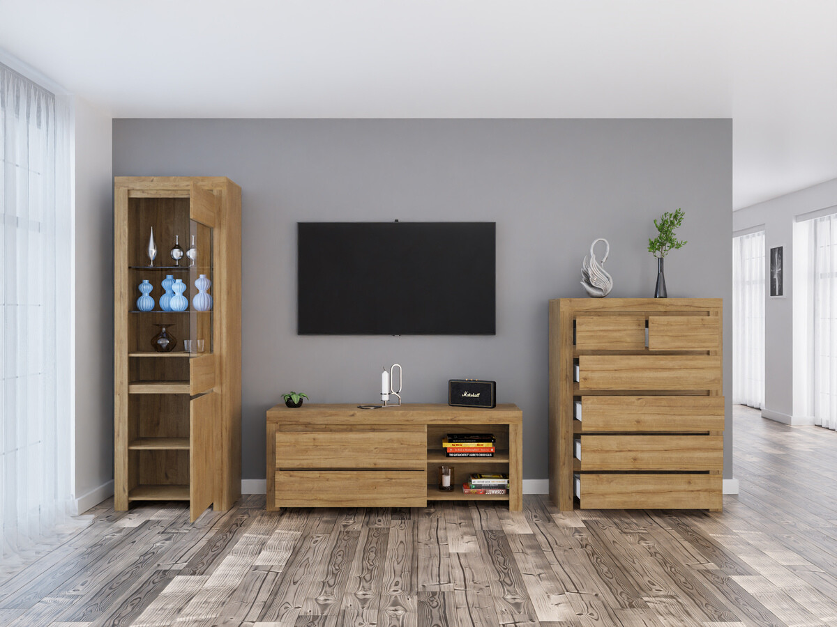 Conjunto de salón Sonsoru 149 (Roble)