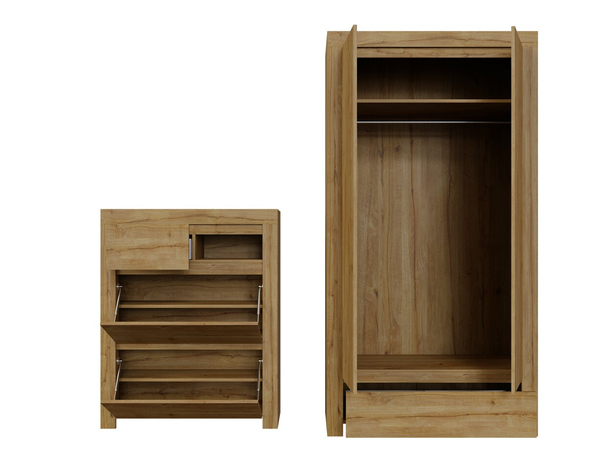 Conjunto de recibidor Sonsoru 142 (Roble)