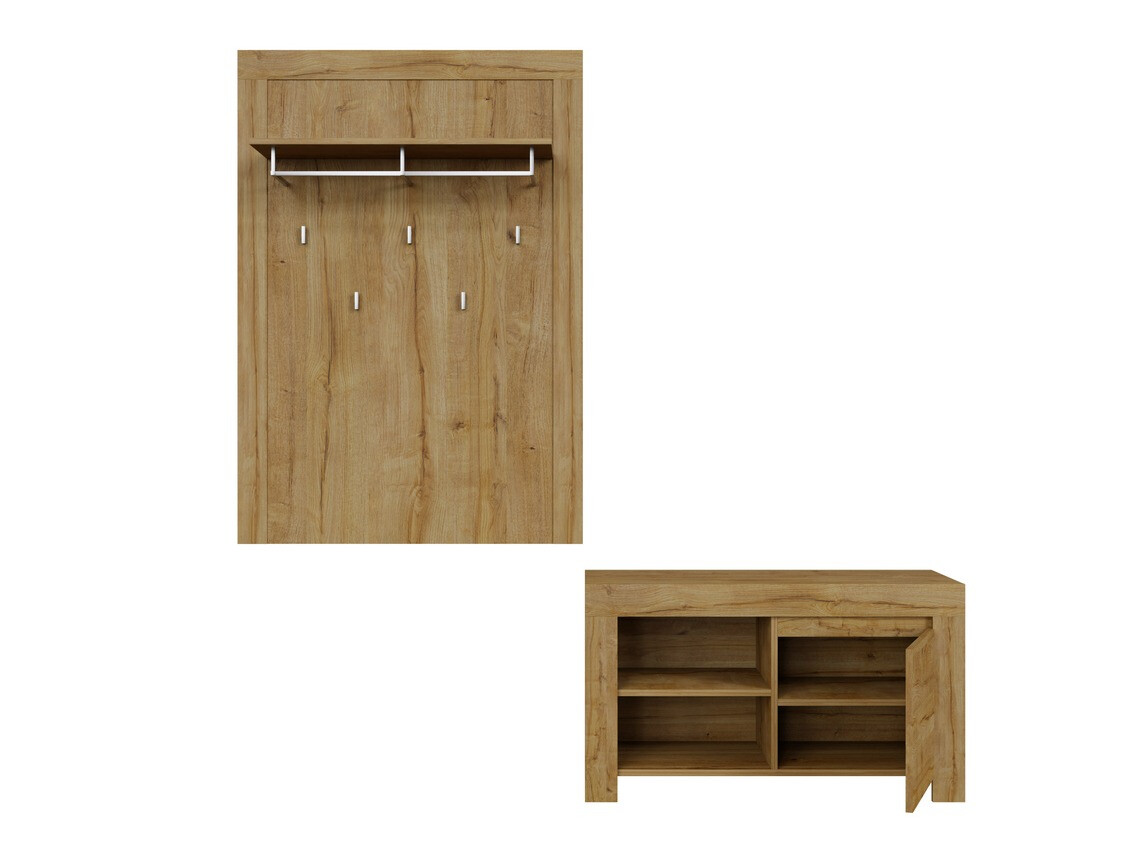 Conjunto para recibidor Sonsoru 140 (Roble)