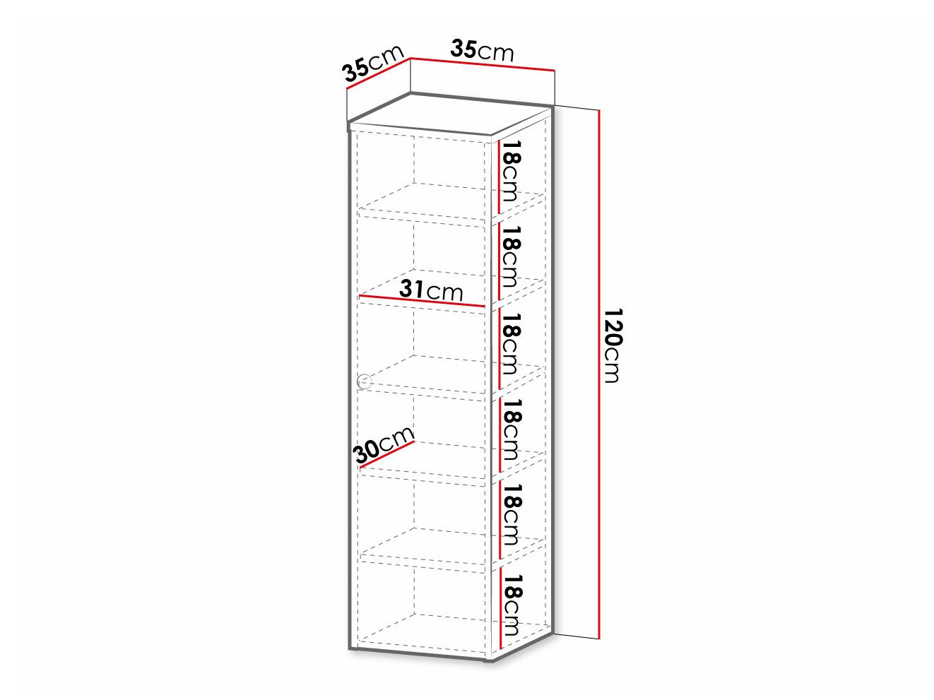 Armario colgante para baño Violitas (Blanco)