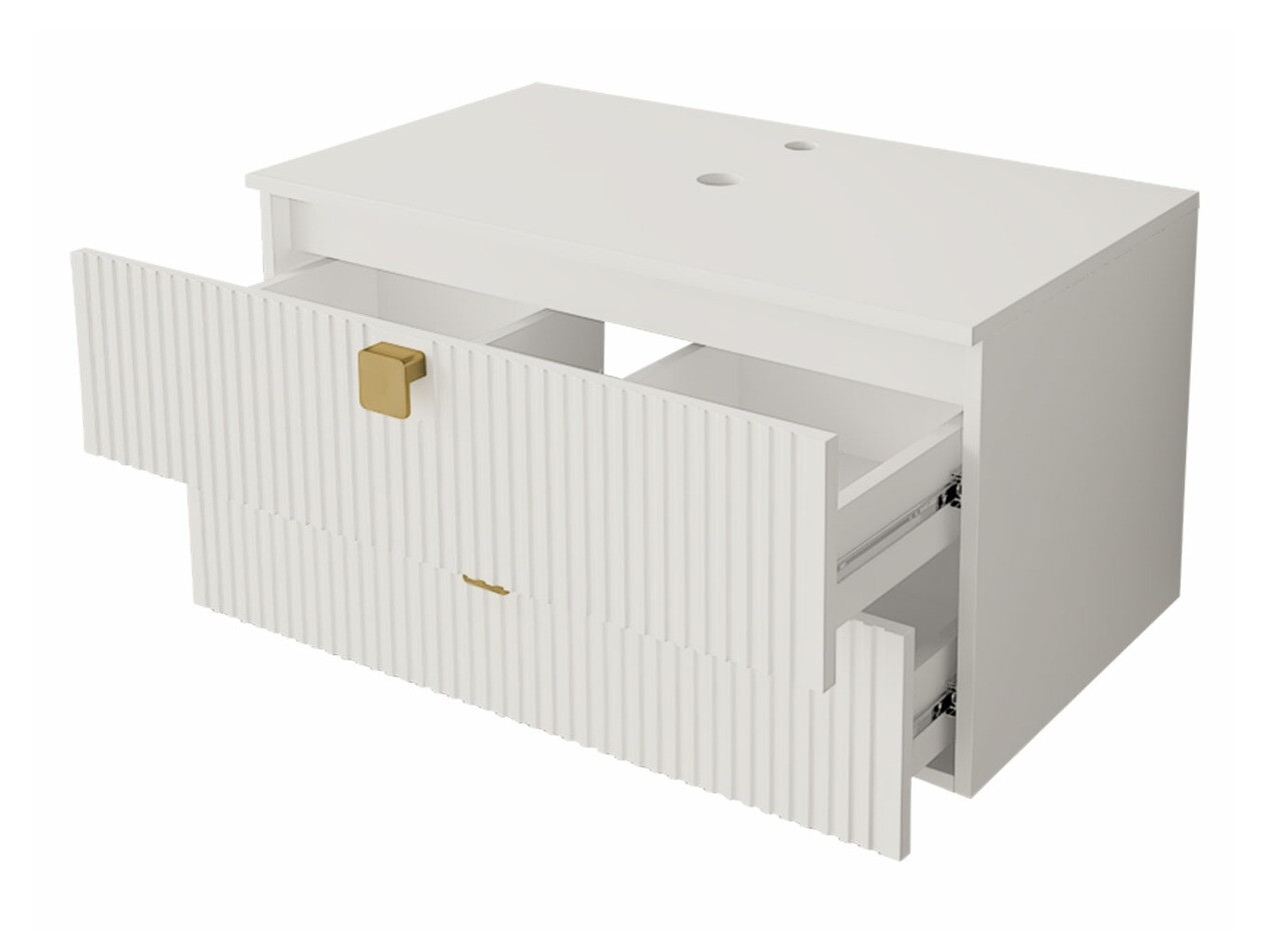 Conjunto de mueble de baño Orlvera 104 (Gris)