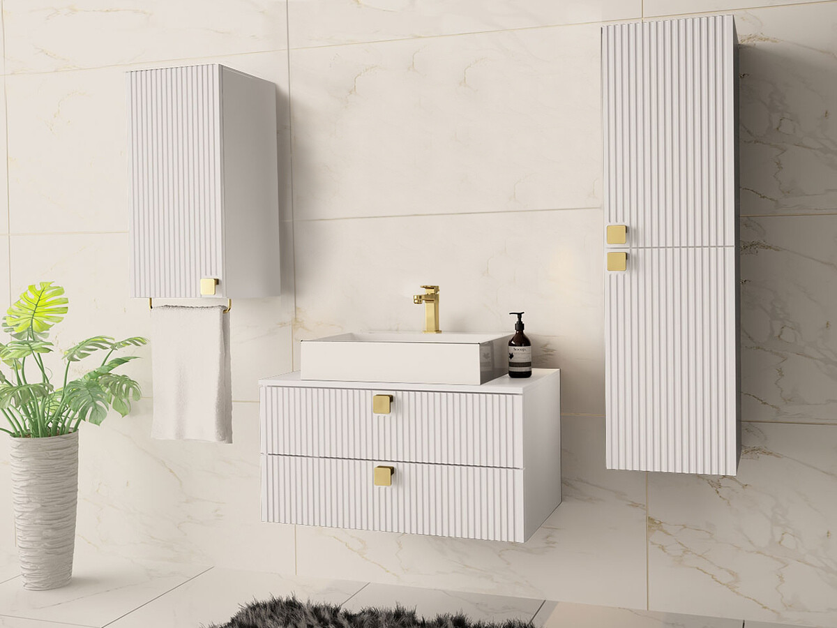Conjunto de mueble de baño Orlvera 105 (Blanco)