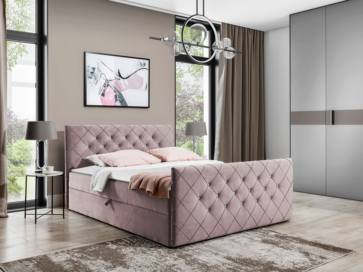 Cama continental Baltimore 158 (Amor Velvet 4308)