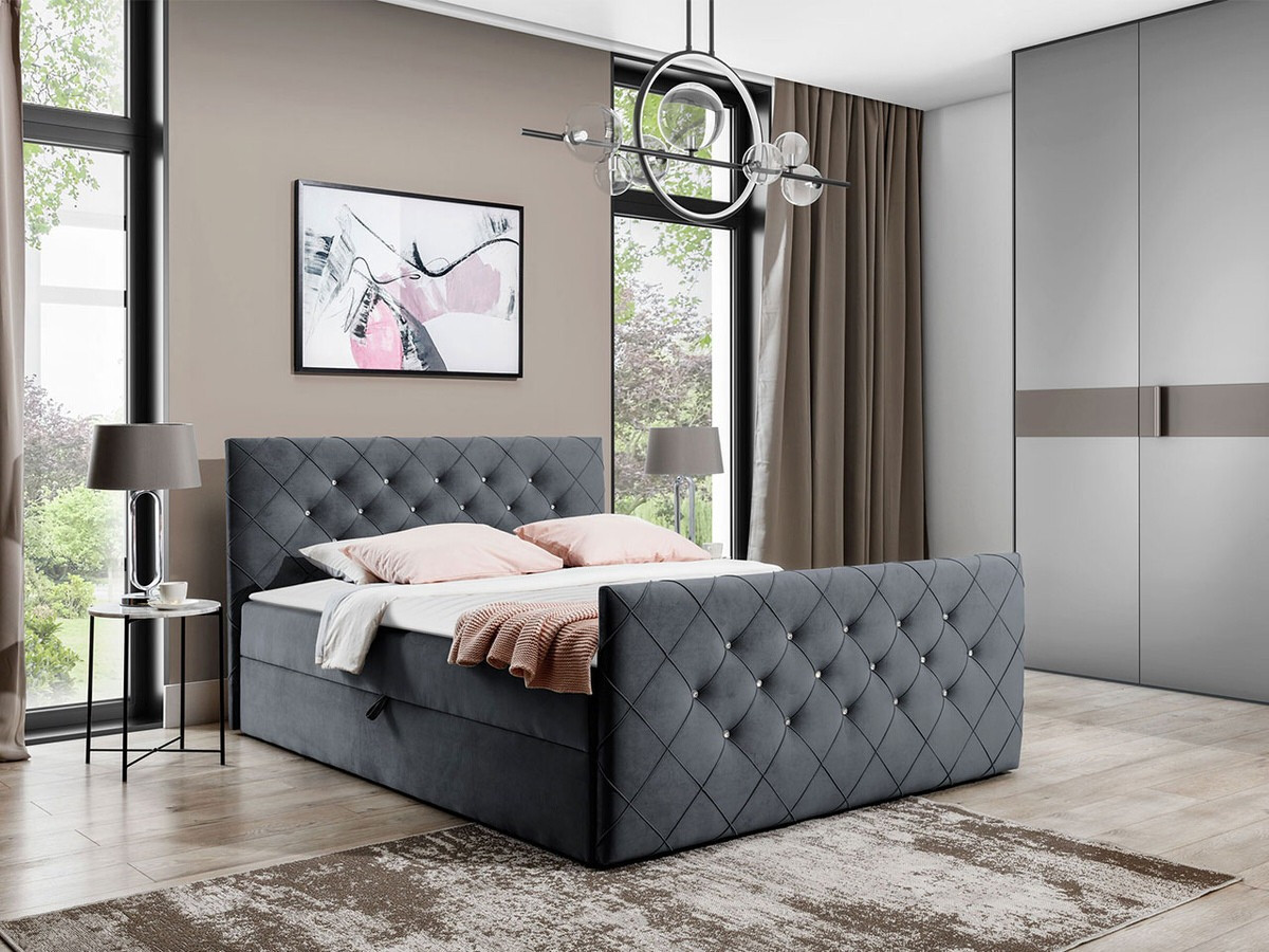 Cama continental Baltimore 158 (Amor Velvet 4321)