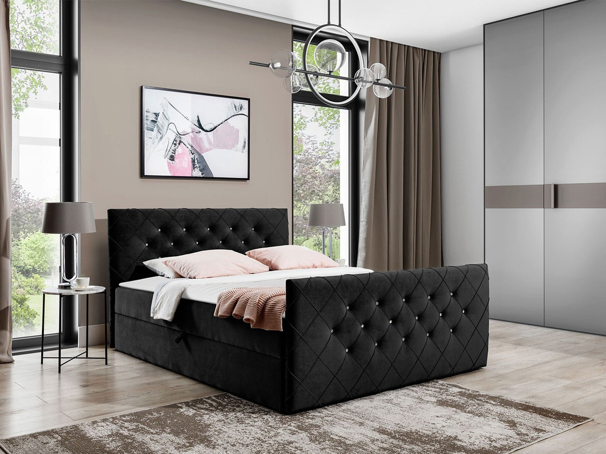 Cama continental Baltimore 158 (Amor Velvet 4322)