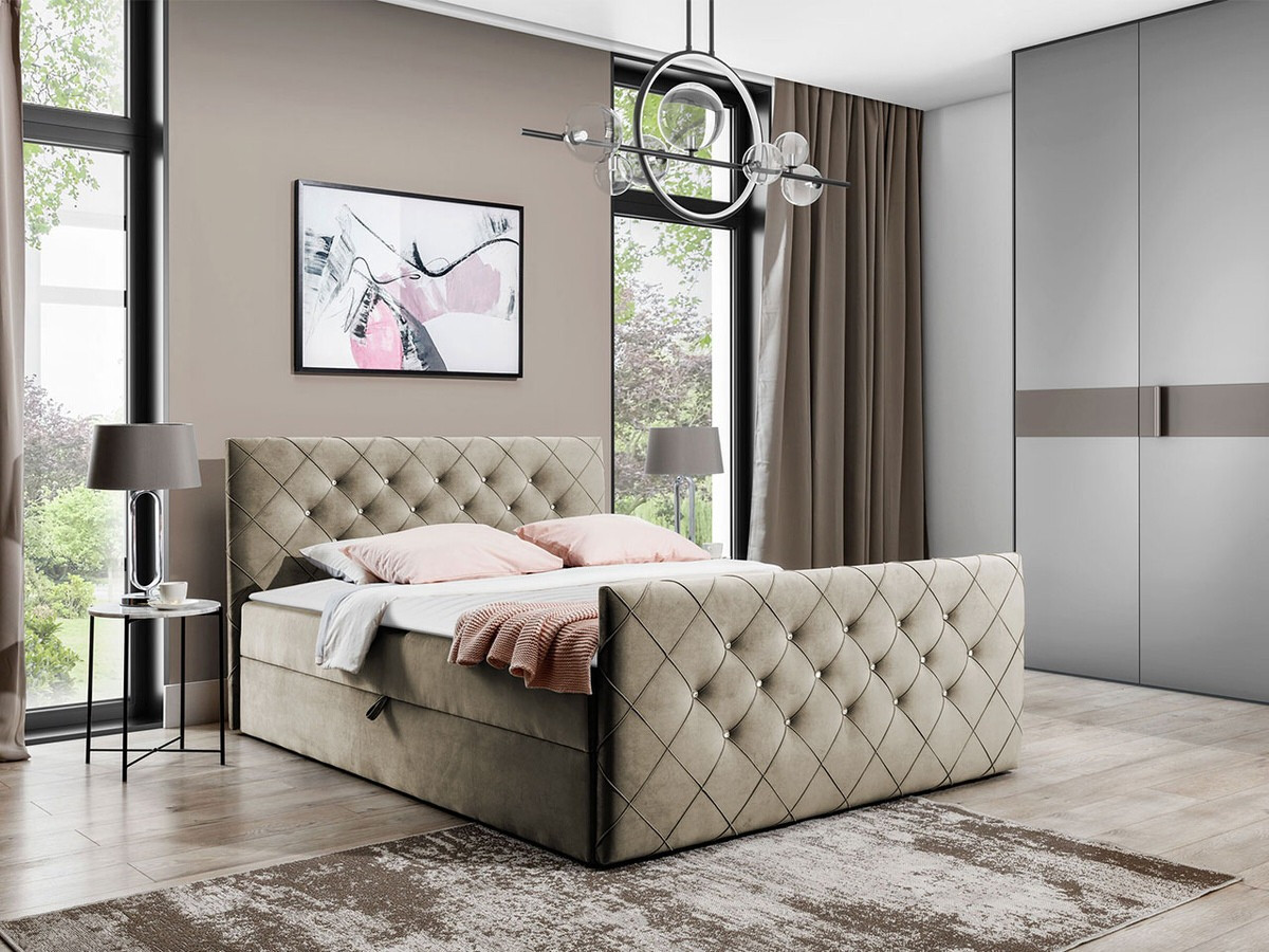 Cama continental Baltimore 158 (Magic Velvet 2208)