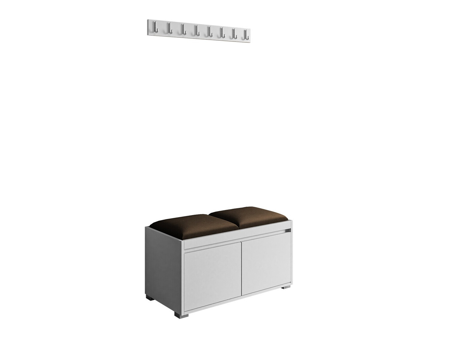 Conjunto para recibidor Comfivo Pinus I (Blanco + Manila 04)