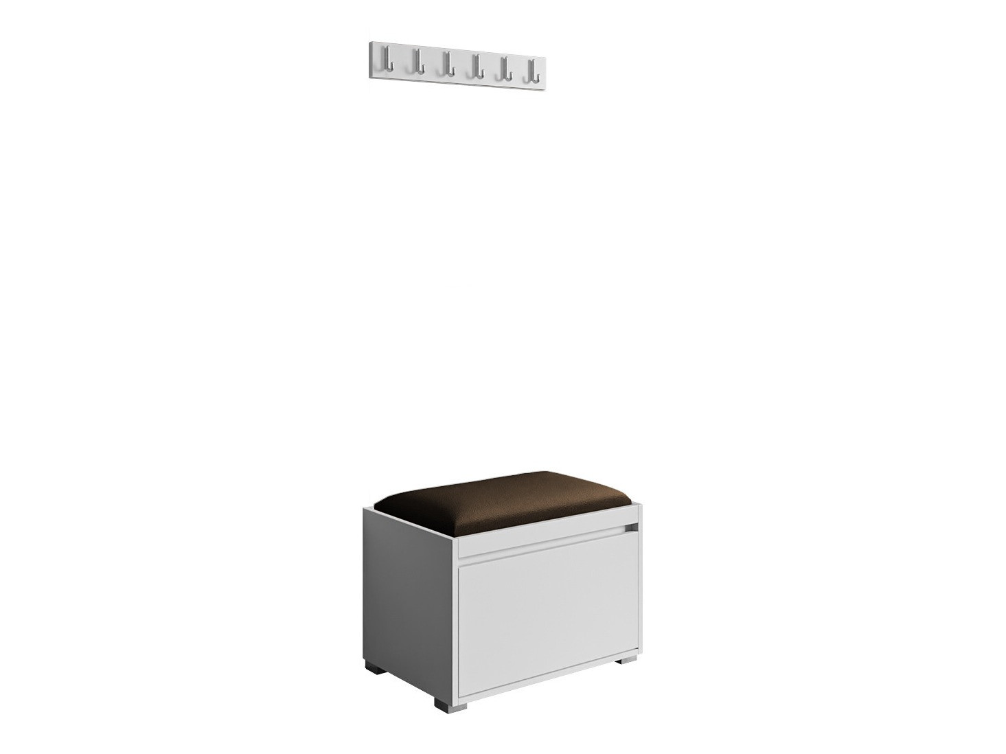 Conjunto para recibidor Comfivo Pinus VIII (Blanco + Manila 04)