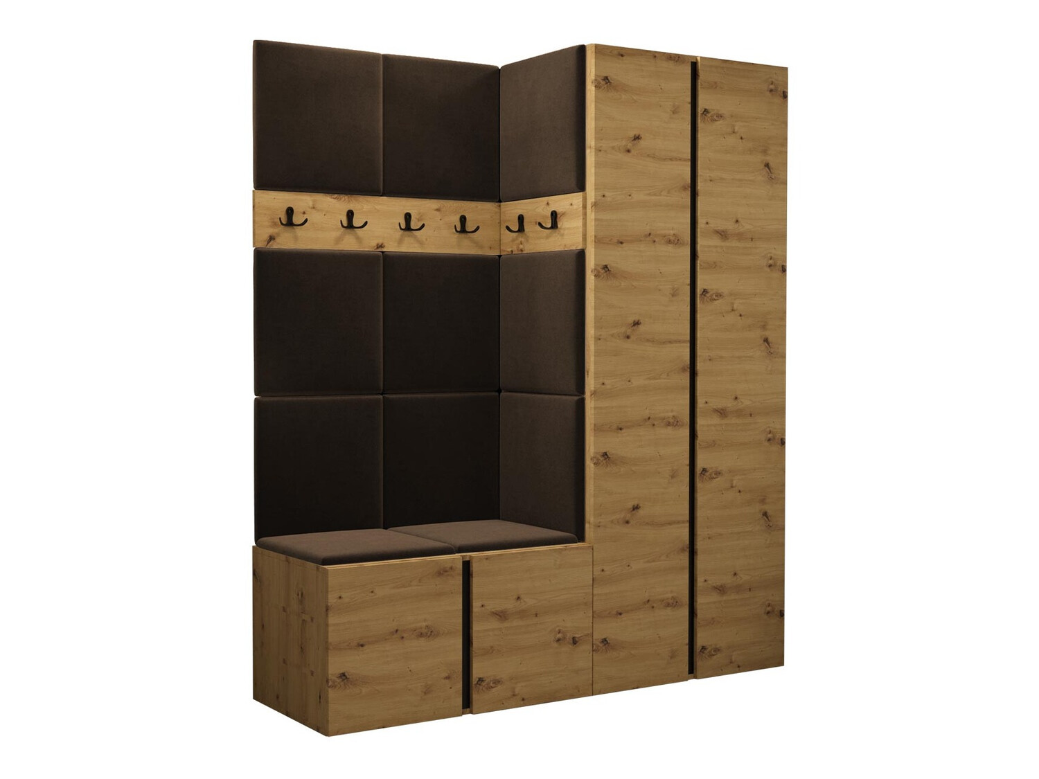 Conjunto para recibidor Hartford 266 (Roble Artisan)