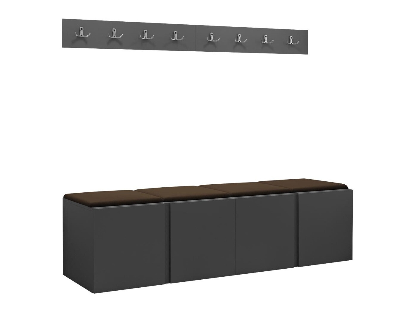 Conjunto para recibidor Hartford 276 (Grafito)