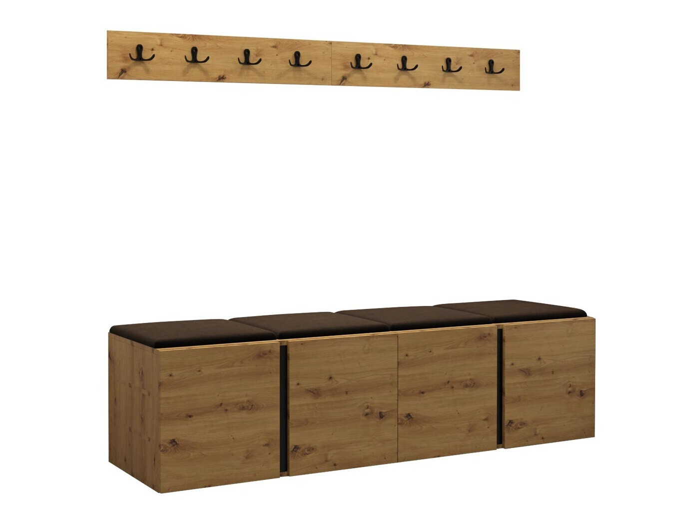 Conjunto para recibidor Hartford 276 (Roble Artisan)