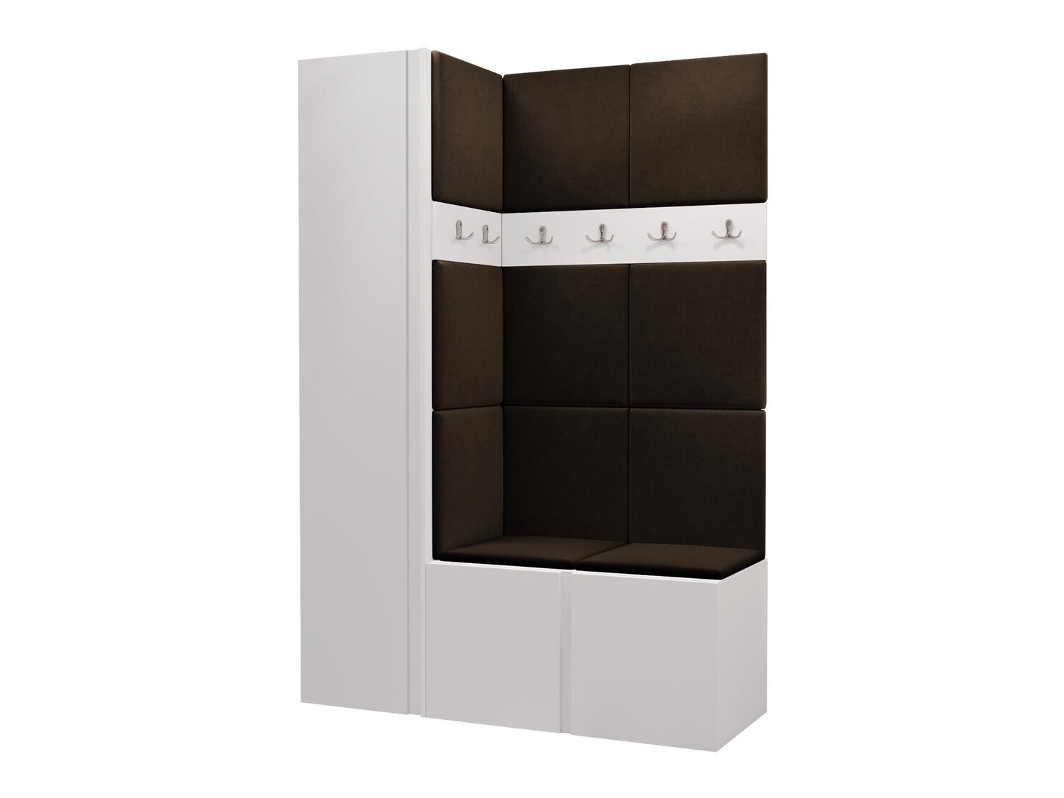 Conjunto para recibidor Pinis IX (Blanco)