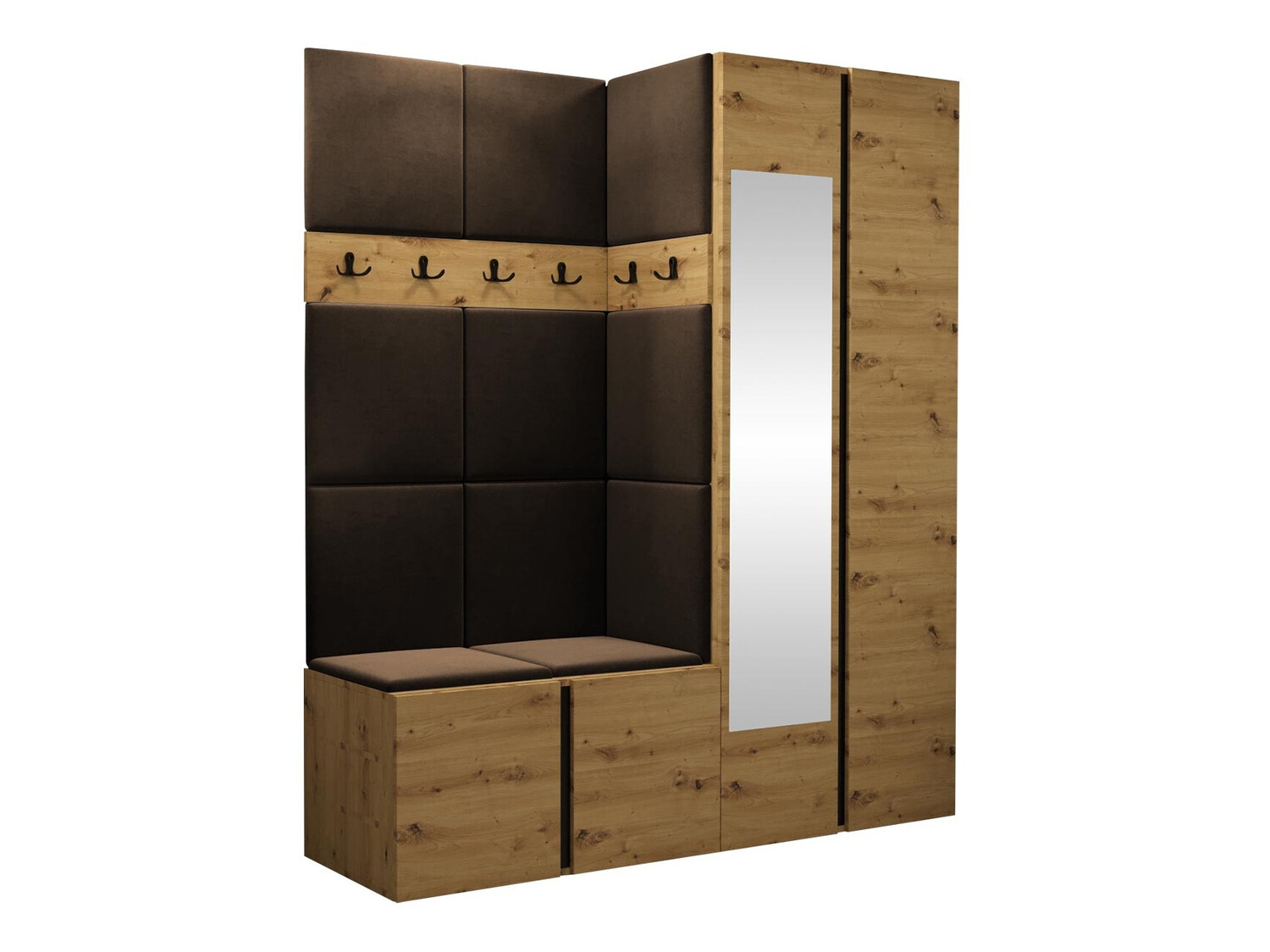 Conjunto para recibidor Hartford 278 (Roble Artisan)