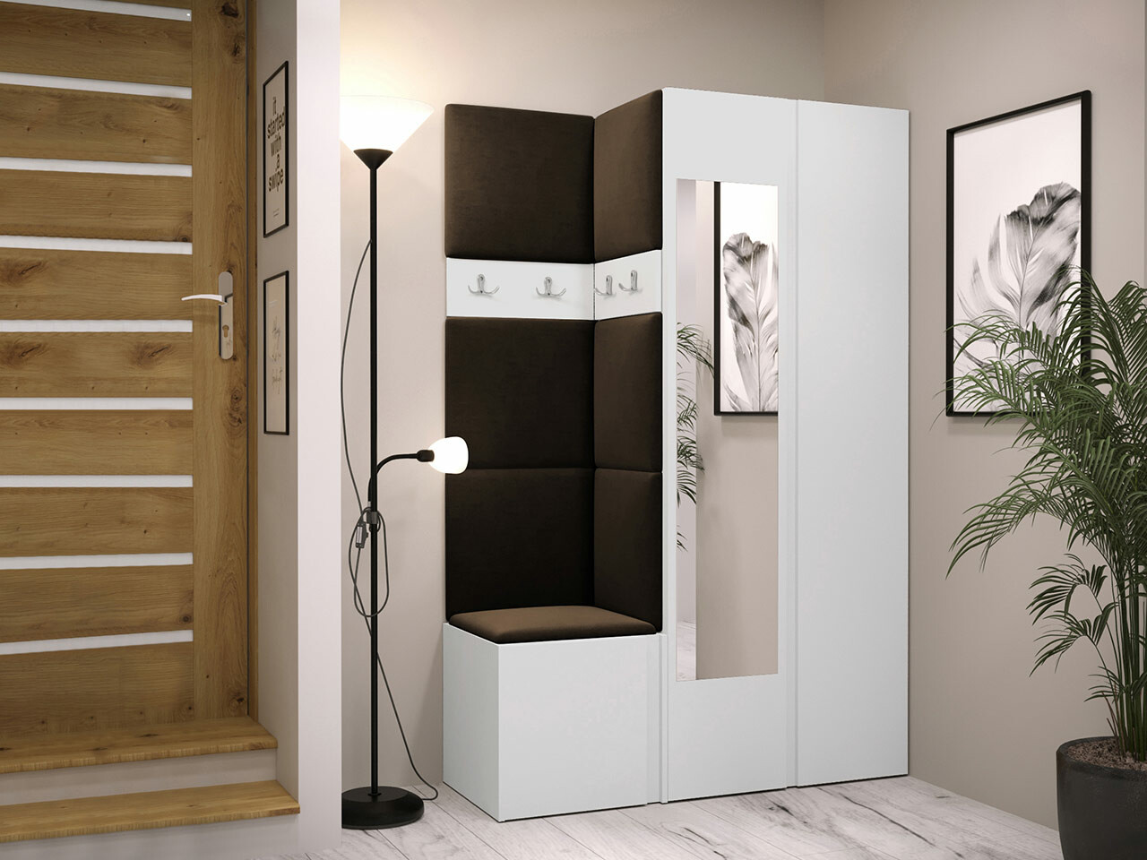 Conjunto para recibidor Hartford 350 (Blanco)