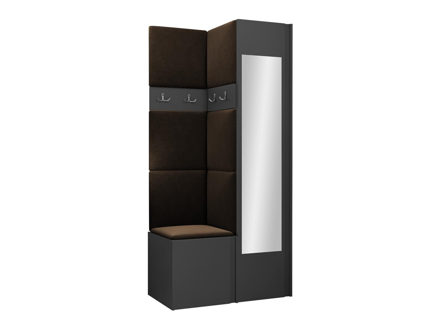 Conjunto para recibidor Pinis XXV (Grafito)