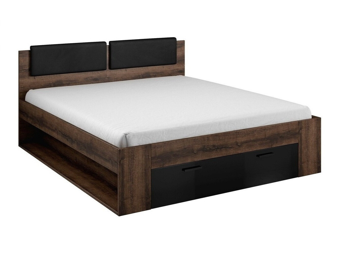 Cama Levruvu 111 (Roble del Monastery + Negro)