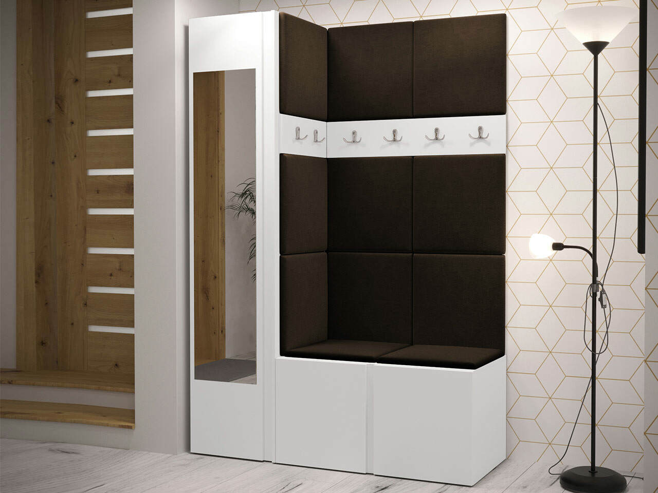 Conjunto para recibidor Hartford 277 (Blanco)