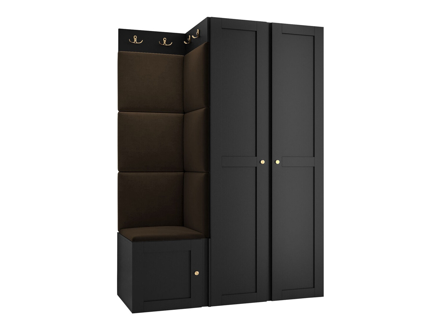 Conjunto para recibidor Hartford 379 (Negro)