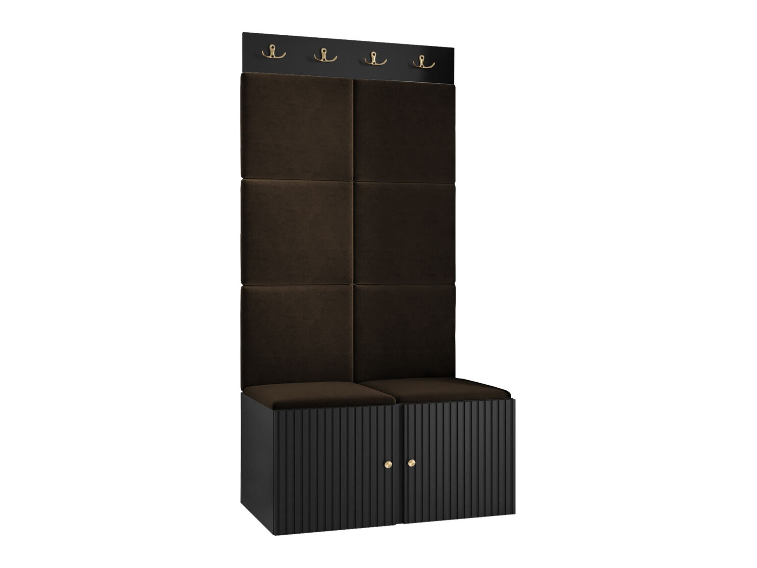 Conjunto para recibidor Hartford 383 (Negro)