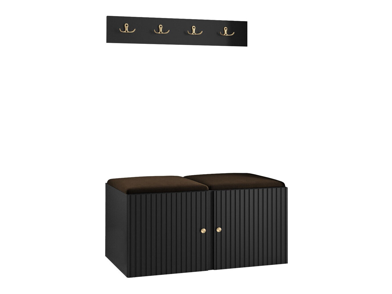 Conjunto para recibidor Hartford 384 (Negro)