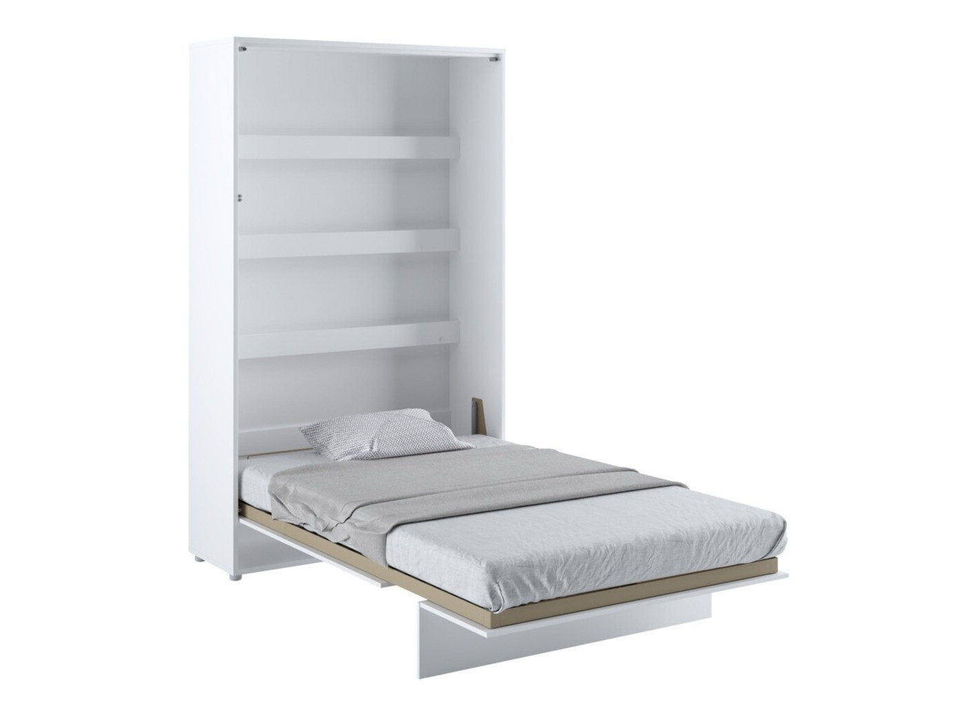 Cama plegable Concept Pro Lenart Levfere 102 (Blanco + Blanco brillante)
