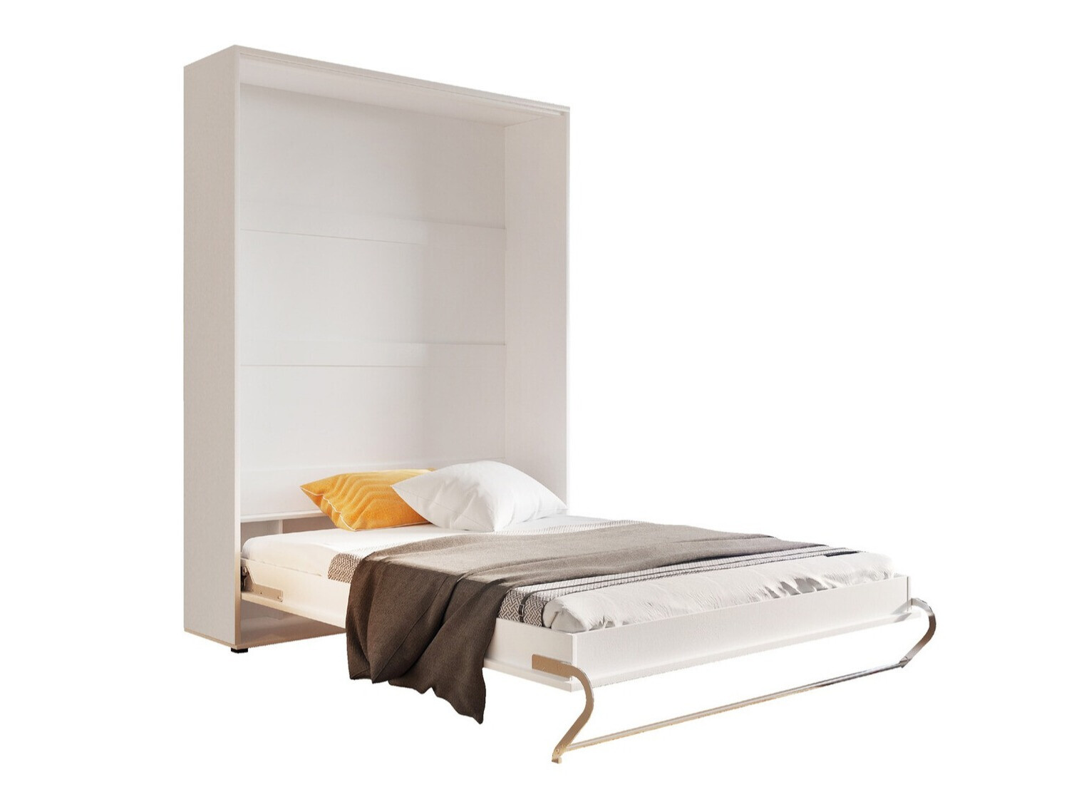 Cama plegable Concept Pro Lenart Levfere 136 (Blanco + Grafito)