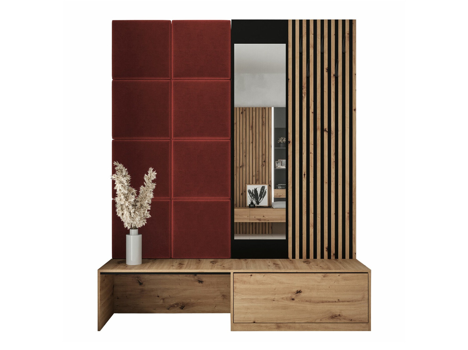 Conjunto de recibidor Hartford 322 (Roble Artisan + Manila 23)