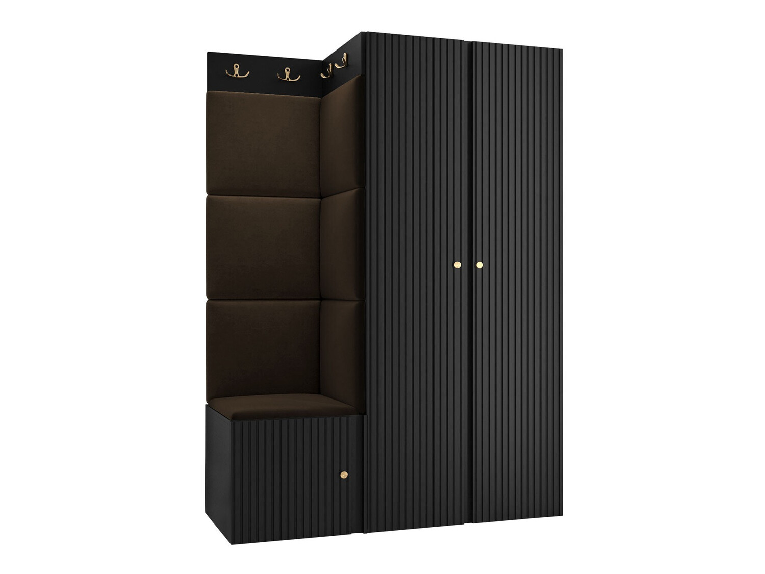 Conjunto para recibidor Hartford 387 (Negro)