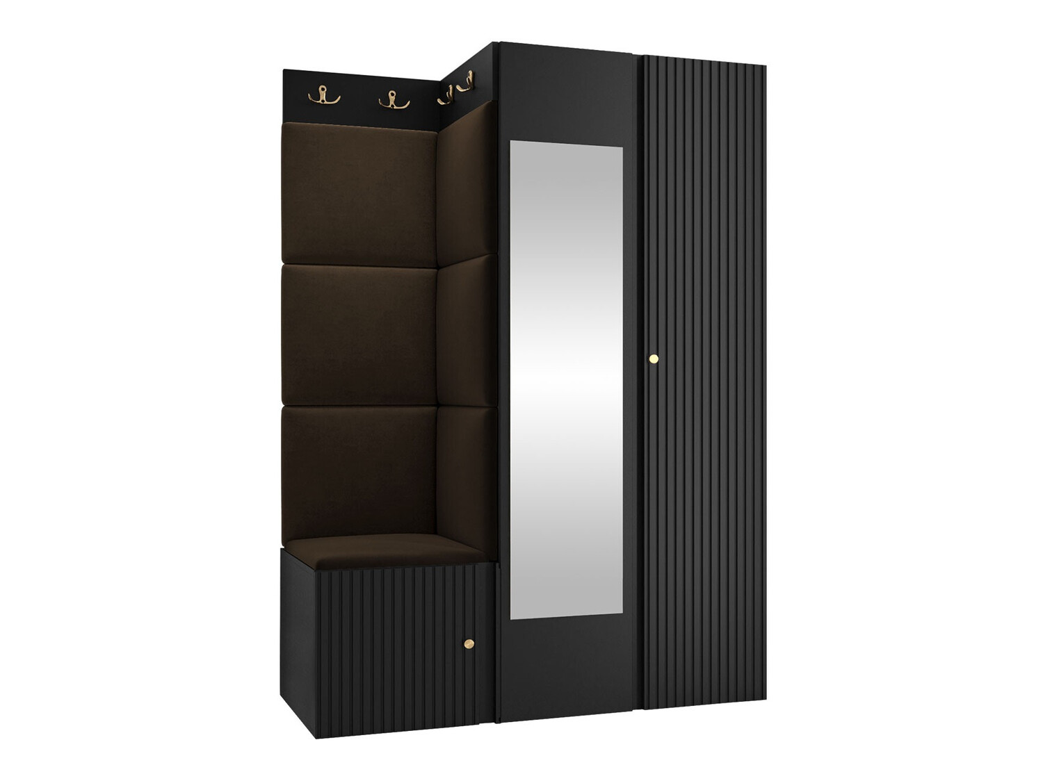 Conjunto para recibidor Hartford 388 (Negro)