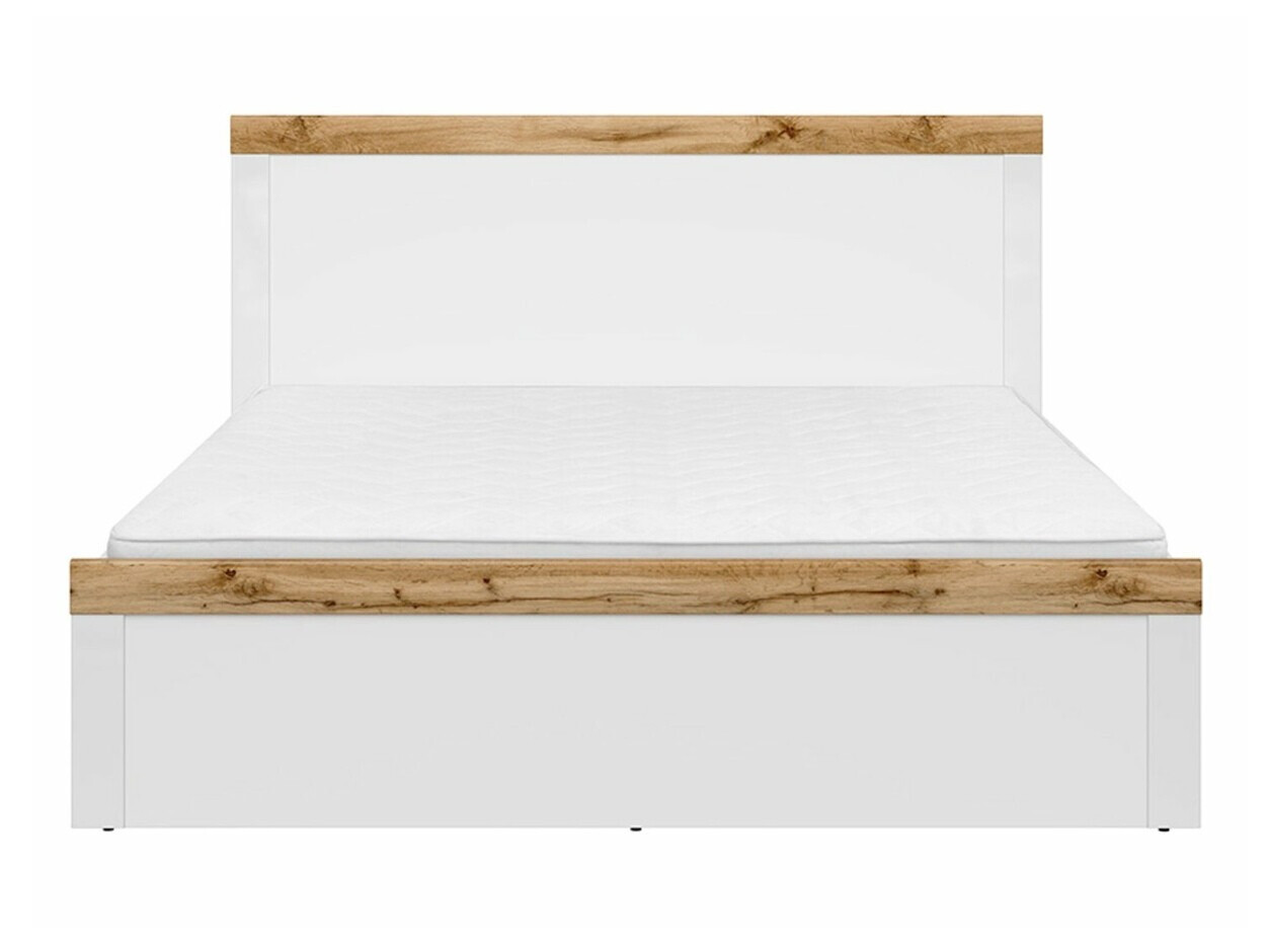Cama Sonsoru 115 (Blanco + Blanco brillante + Roble wotan)