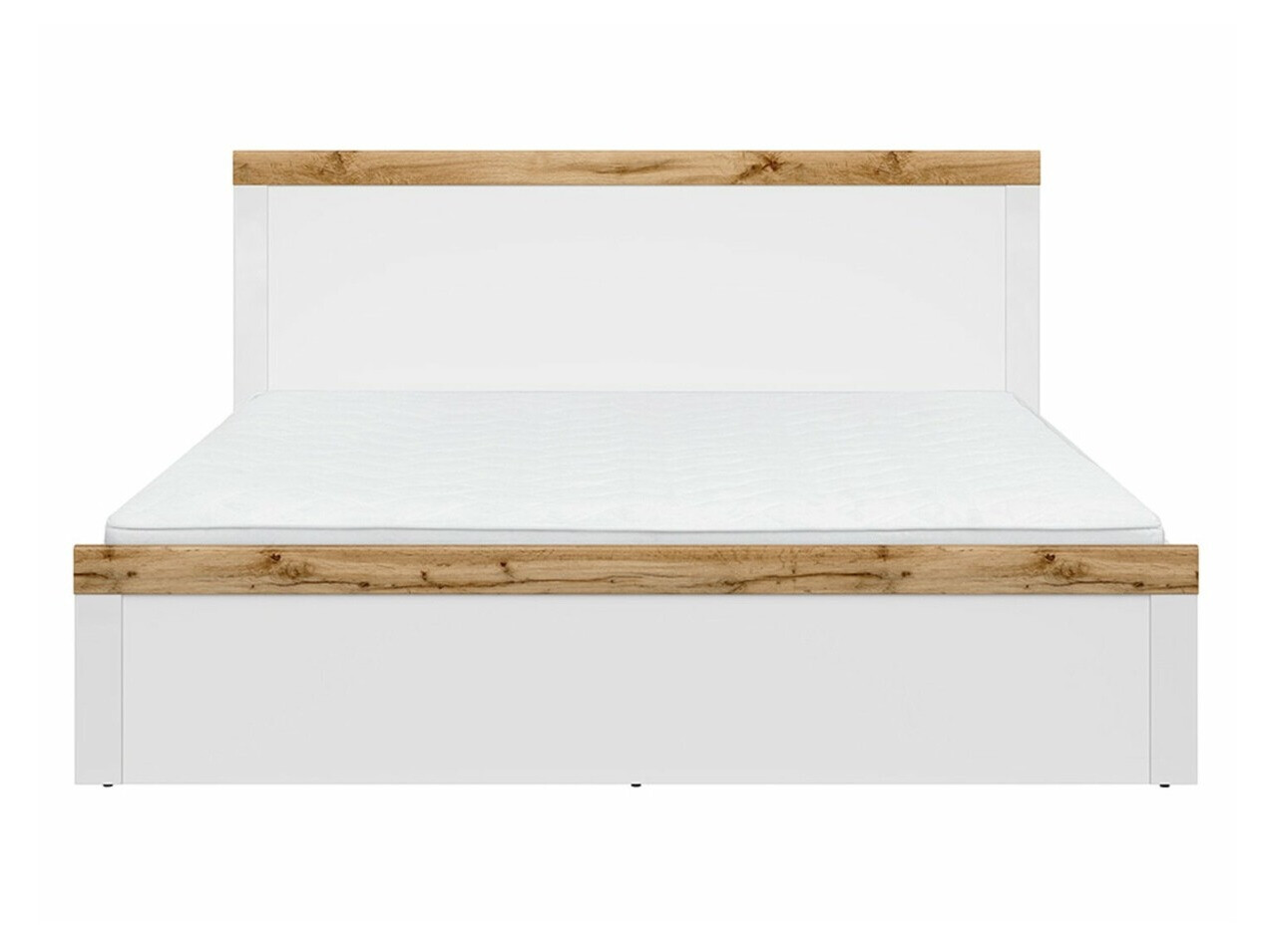 Cama Sonsoru 115 (Blanco + Blanco brillante + Roble wotan)