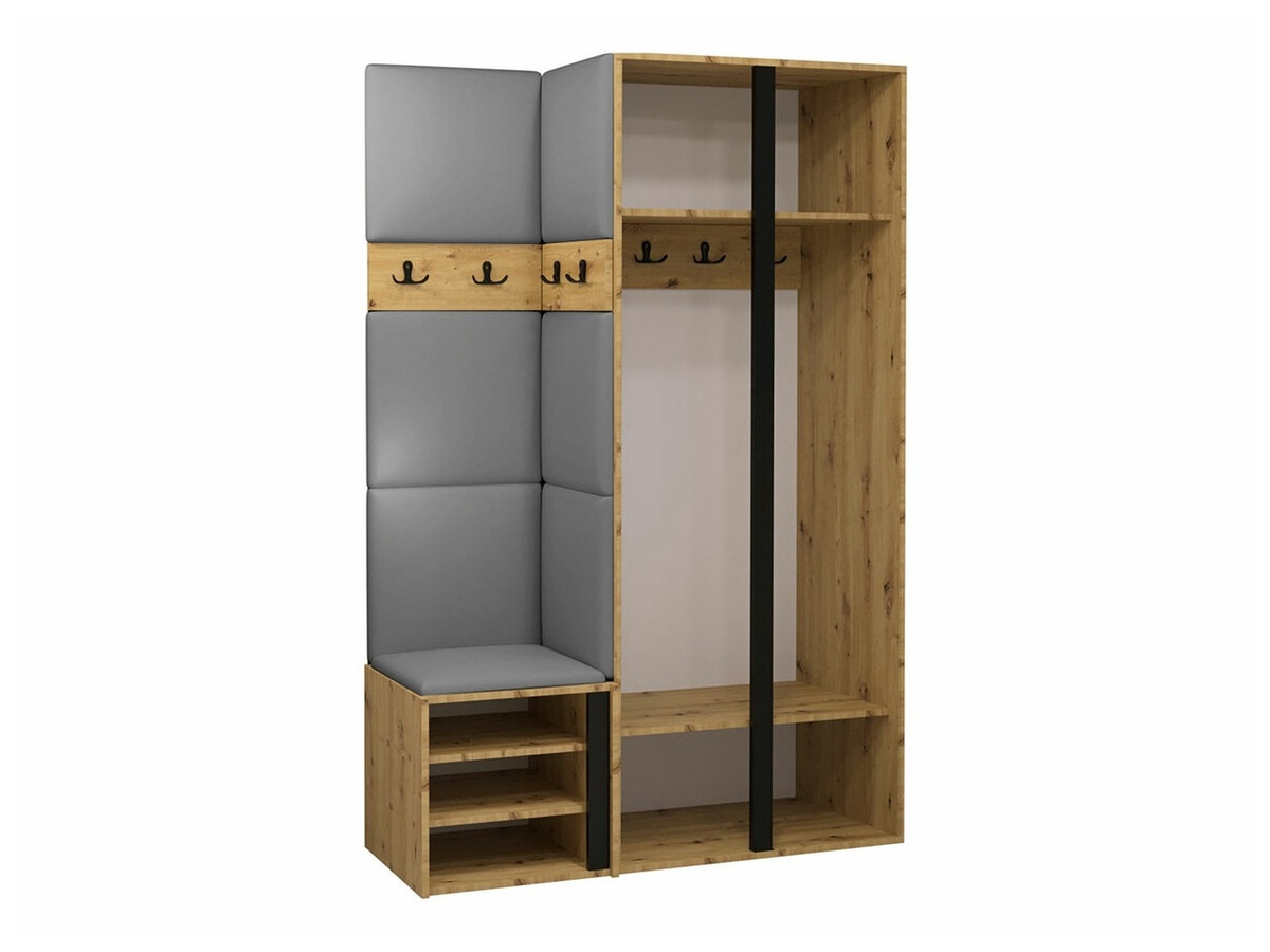 Conjunto para recibidor Hartford 350 (Roble Artisan + Negro)