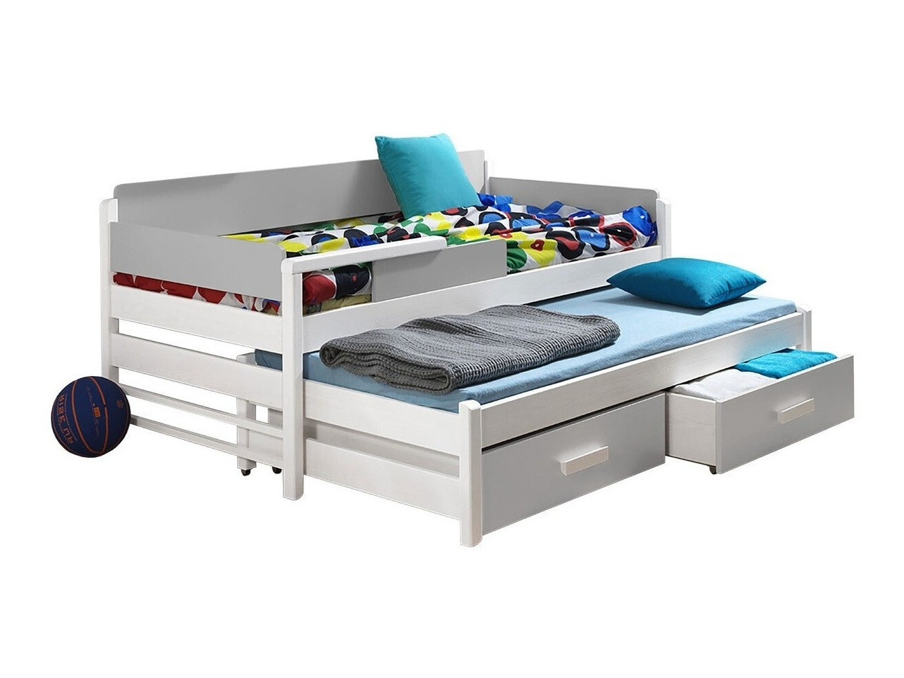 Cama Henderson 121 (Blanco + Gris)