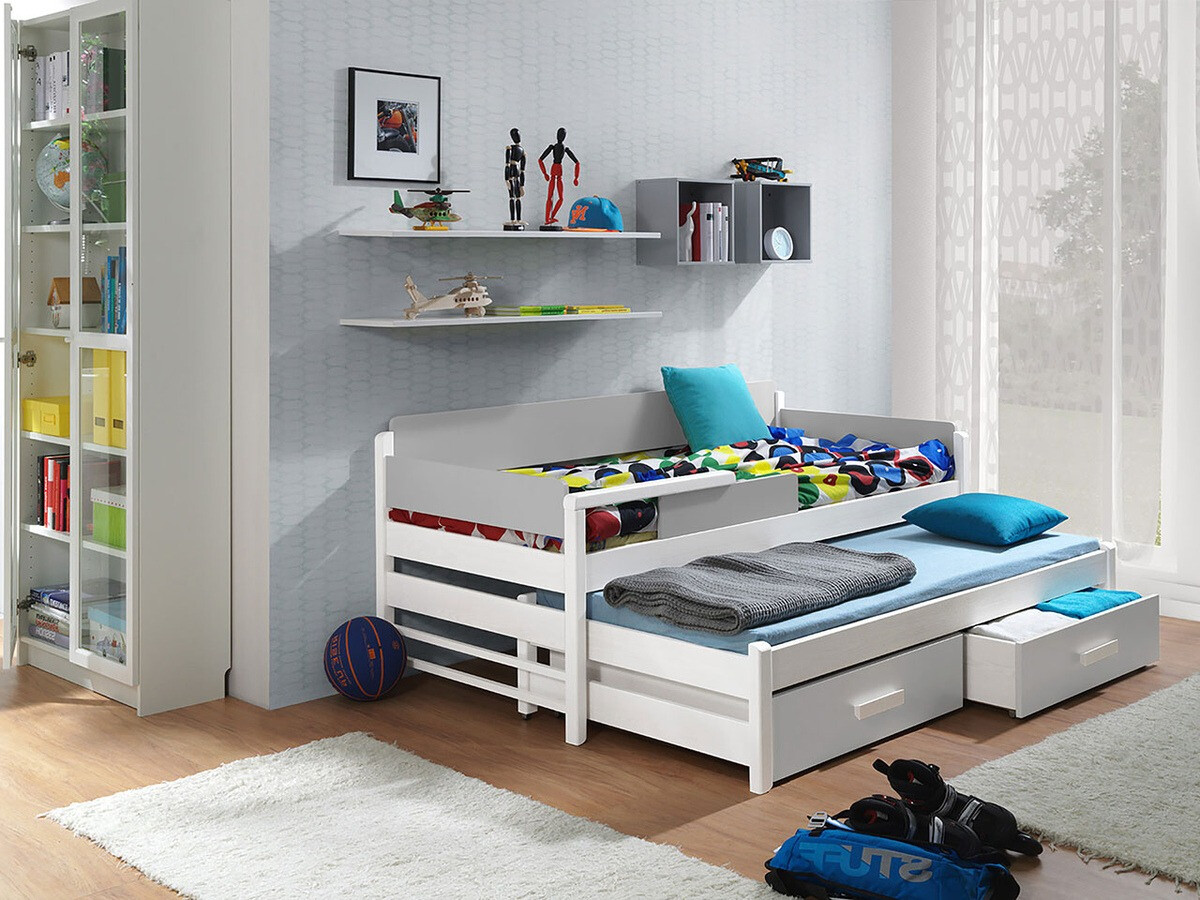 Cama Henderson 122 (Blanco + Gris)