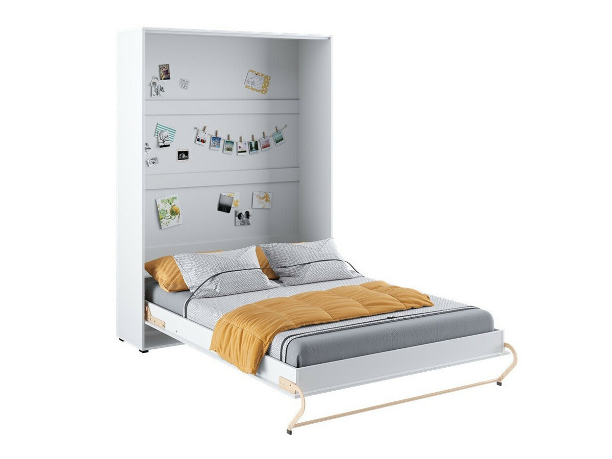 Cama plegable Concept Pro Lenart Levfere 108 (Blanco + Blanco brillante)