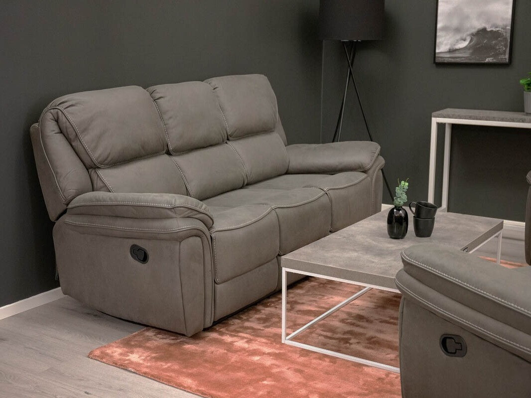 Sofá reclinable Dallas 4724 (Gris)