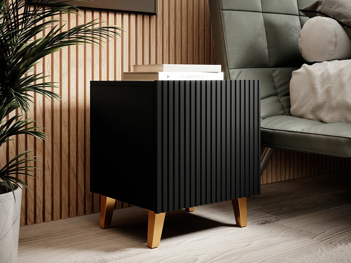 Mesilla de noche Dicto (Negro + Dorado) (2uds.)