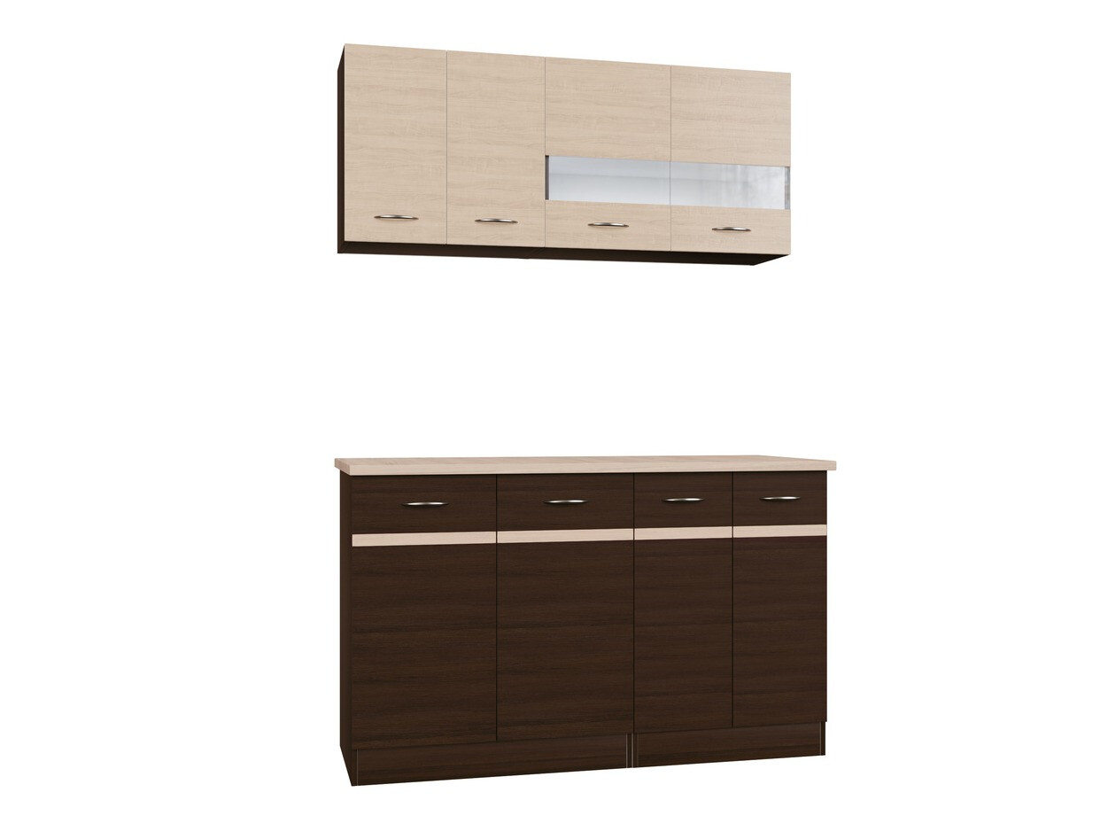 Conjunto de cocina modular Eli Dark 117