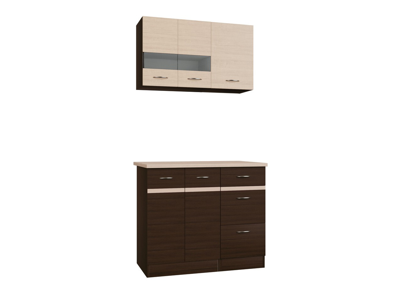 Conjunto de cocina modular Eli Dark 118