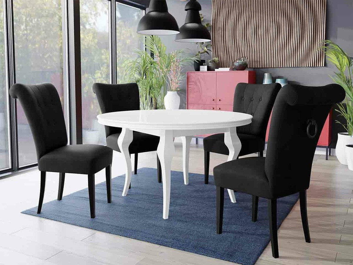 Conjunto de comedor Racine 143 (Negro)