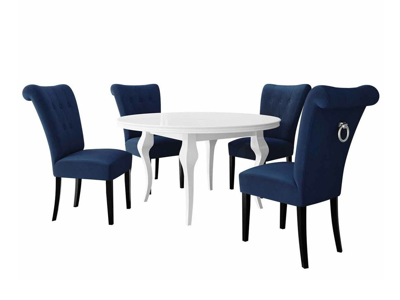 Conjunto de comedor Racine 143 (Plata)