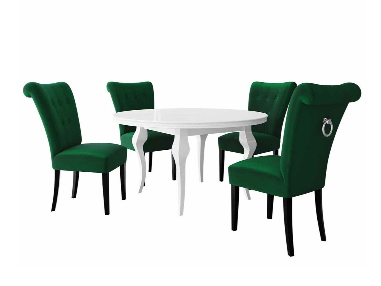 Conjunto de comedor Racine 143 (Plata)