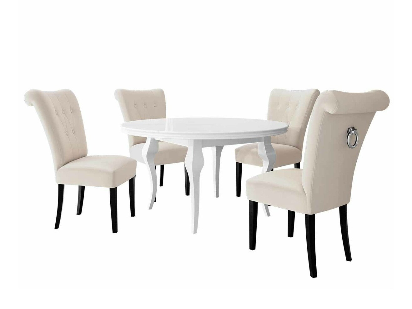 Conjunto de comedor Racine 143 (Plata)