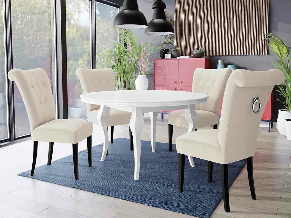 Conjunto de comedor Racine 143 (Plata)