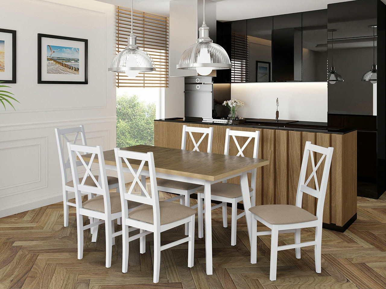 Conjunto de mesas y sillas para comedor Victorville 223