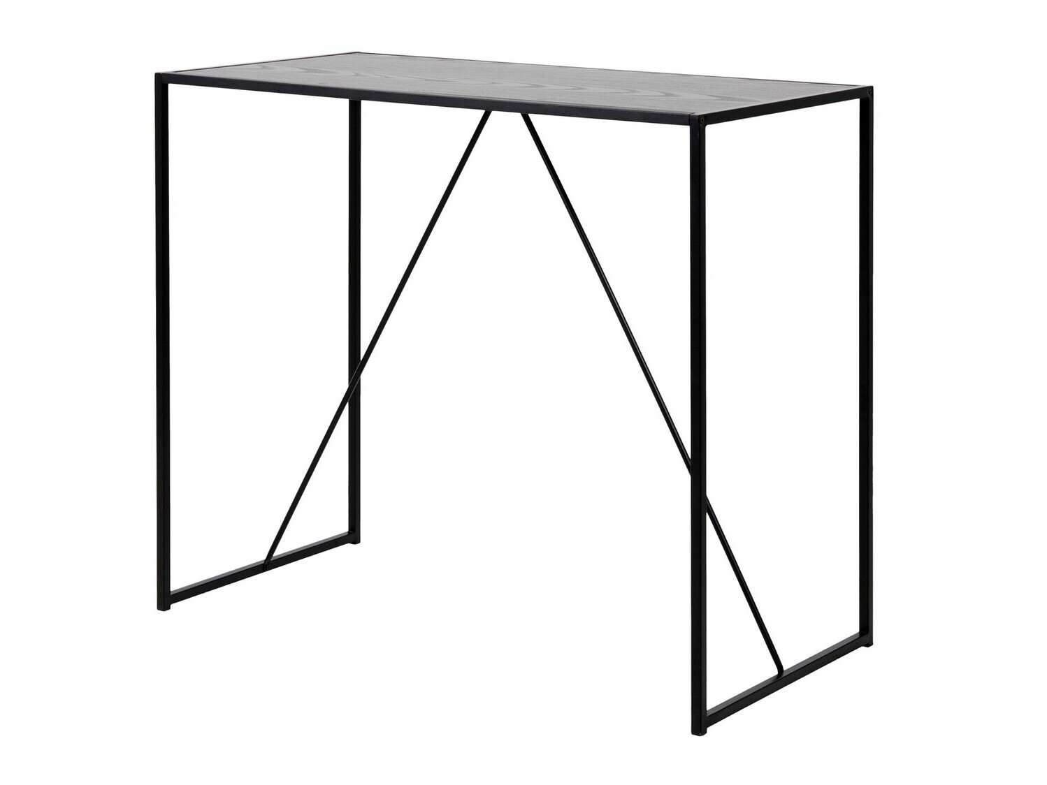 Mesa de bar Norsica Sevferi 162 (Negro + Fresno oscuro)