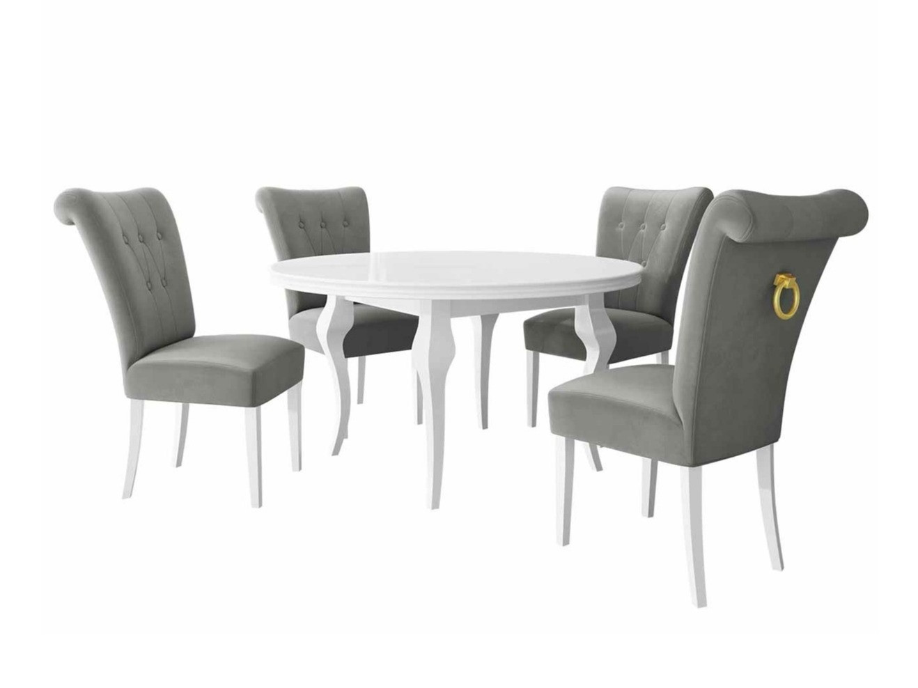 Conjunto de comedor Racine 142 (Dorado)