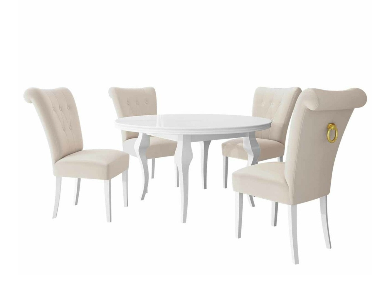 Conjunto de comedor Racine 142 (Dorado)