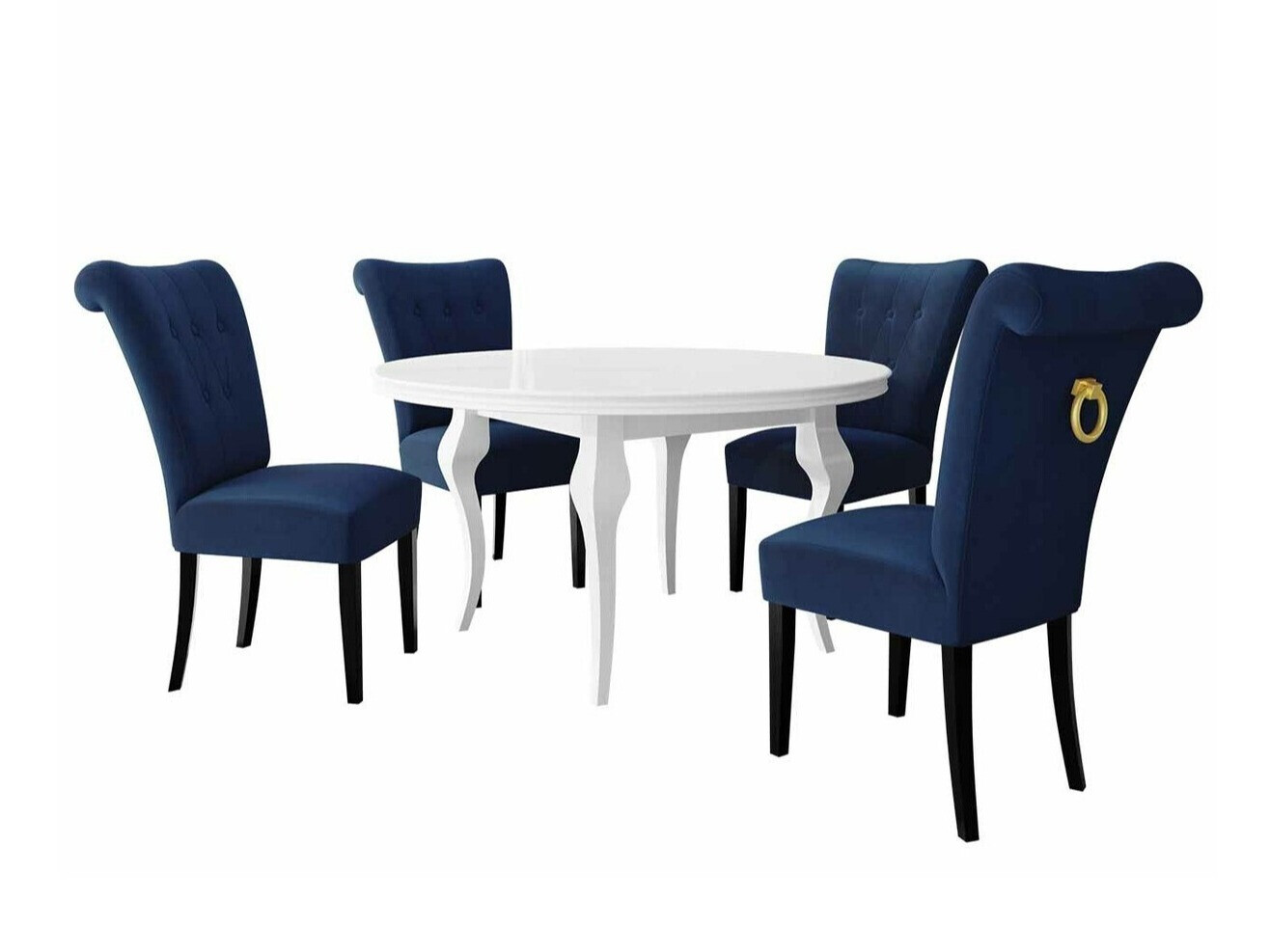 Conjunto de comedor Racine 142 (Dorado)